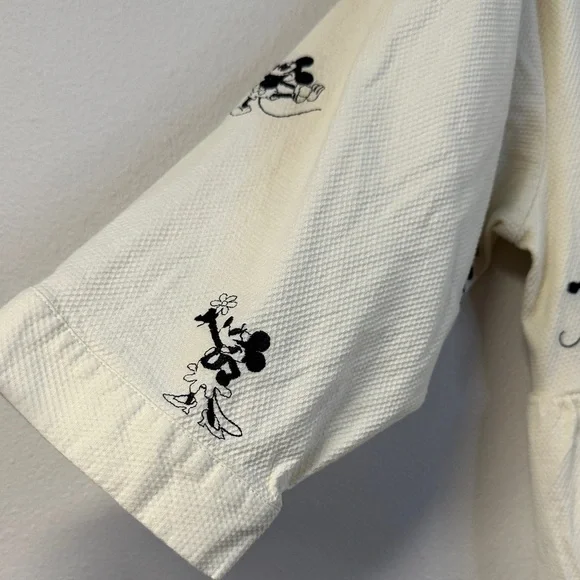 Disney Parks Noir Collection Mickey Minnie Embroidered Vintage Style Dress 1X - Picture 5 of 8